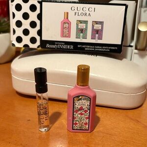 Gucci Flora Mini Perfume Set - Pink and Green included